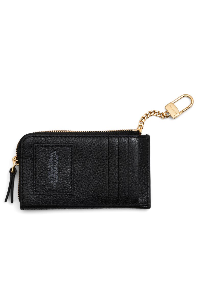 Marc Jacobs The Top Zip Multi Leather Wallet, Alternate, color, Black
