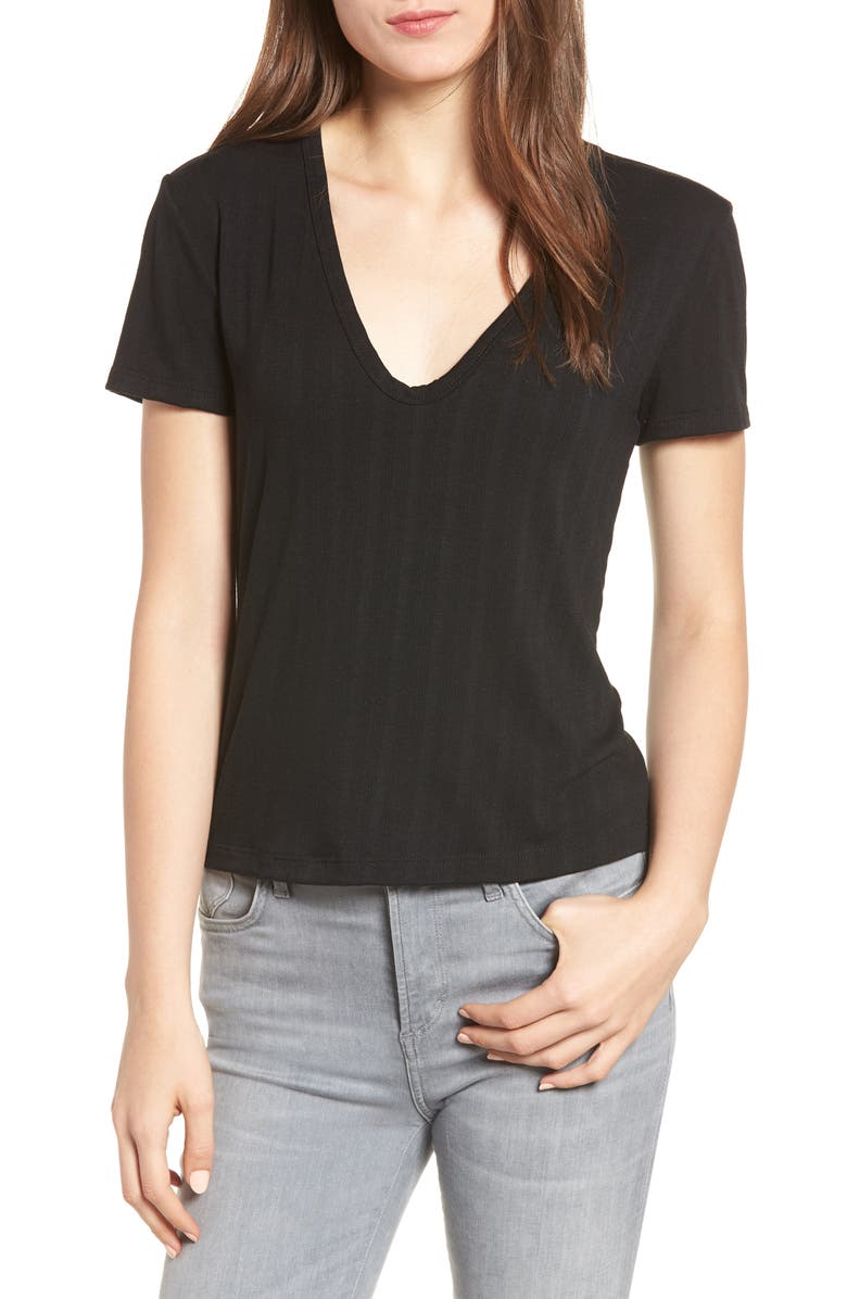 All in Favor Rib Knit Tee, Main, color, 