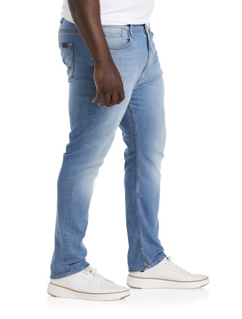 7 For All Mankind Big & Tall Light Wash Jeans In Blue