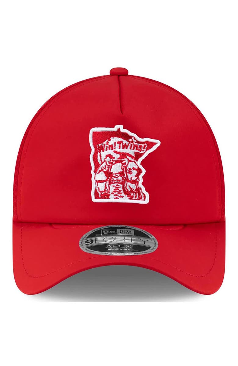 New Era Men's New Era Red Minnesota Twins 2026 Batting Practice Alternate Apex 9FORTY Adjustable Hat, Alternate, color, Red
