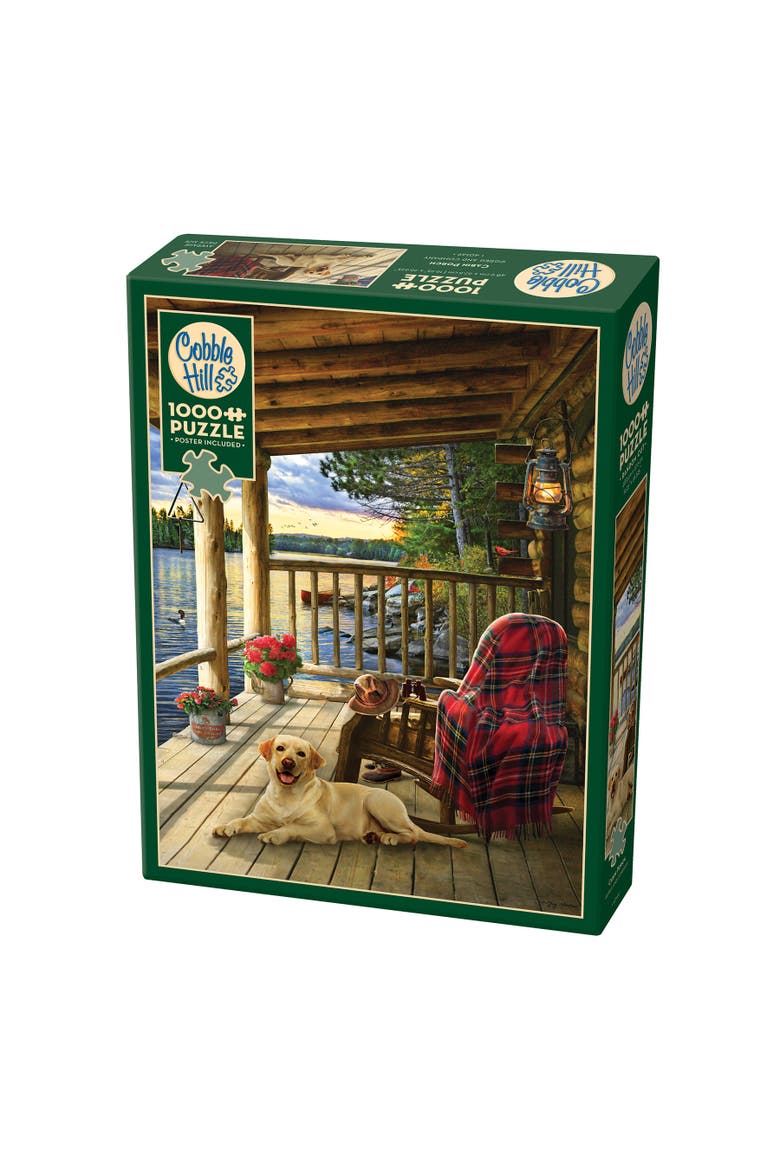 Cabin Porch 1000 Piece Puzzle, Main, color, Multicolored