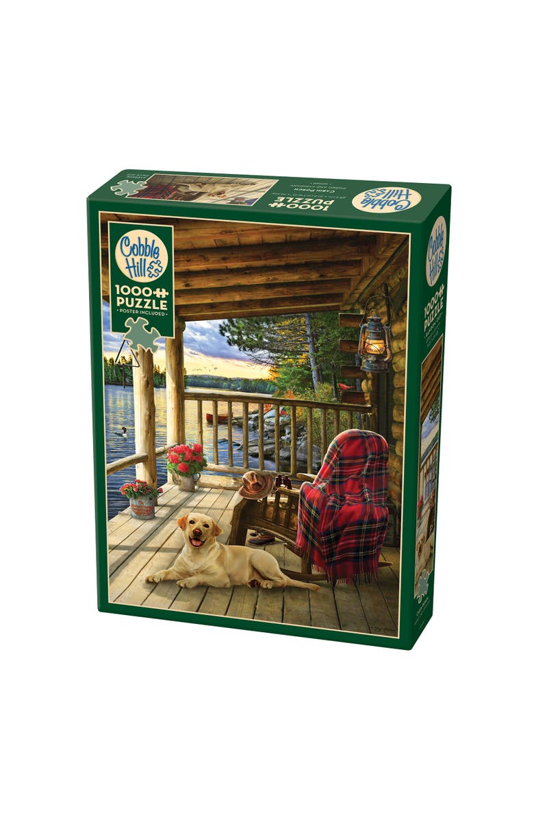 Cobble Hill Cabin Porch 1000 Piece Puzzle, Main, color, Multicolored