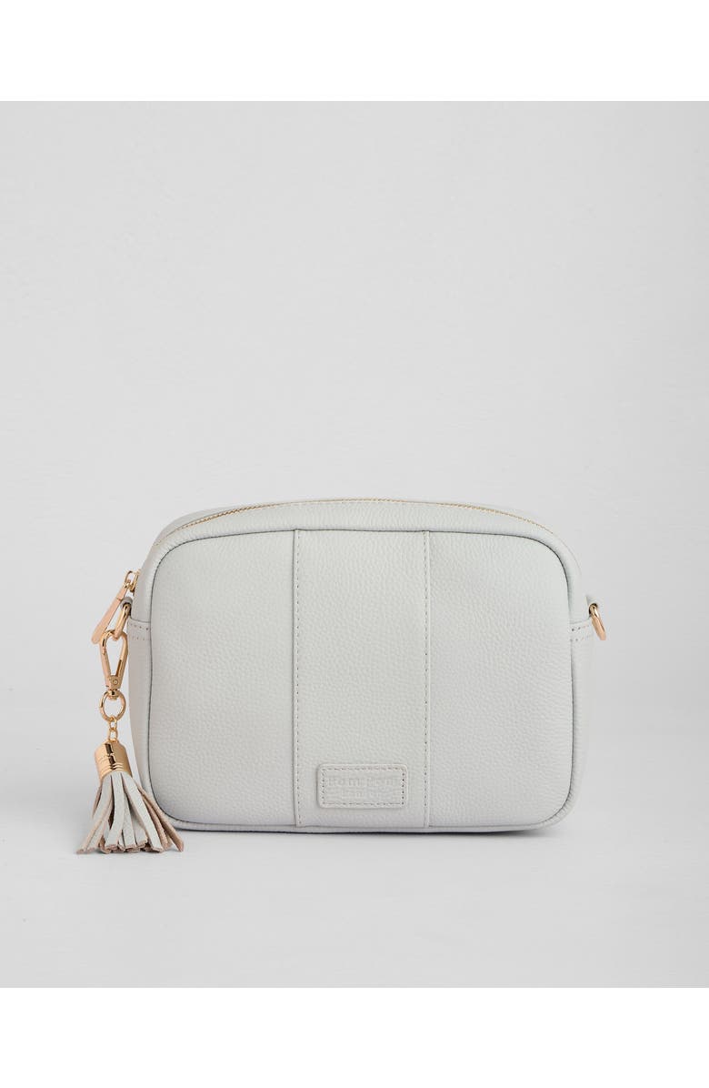 Pom Pom London City Crossbody Bag, Main, color, Salt Grey