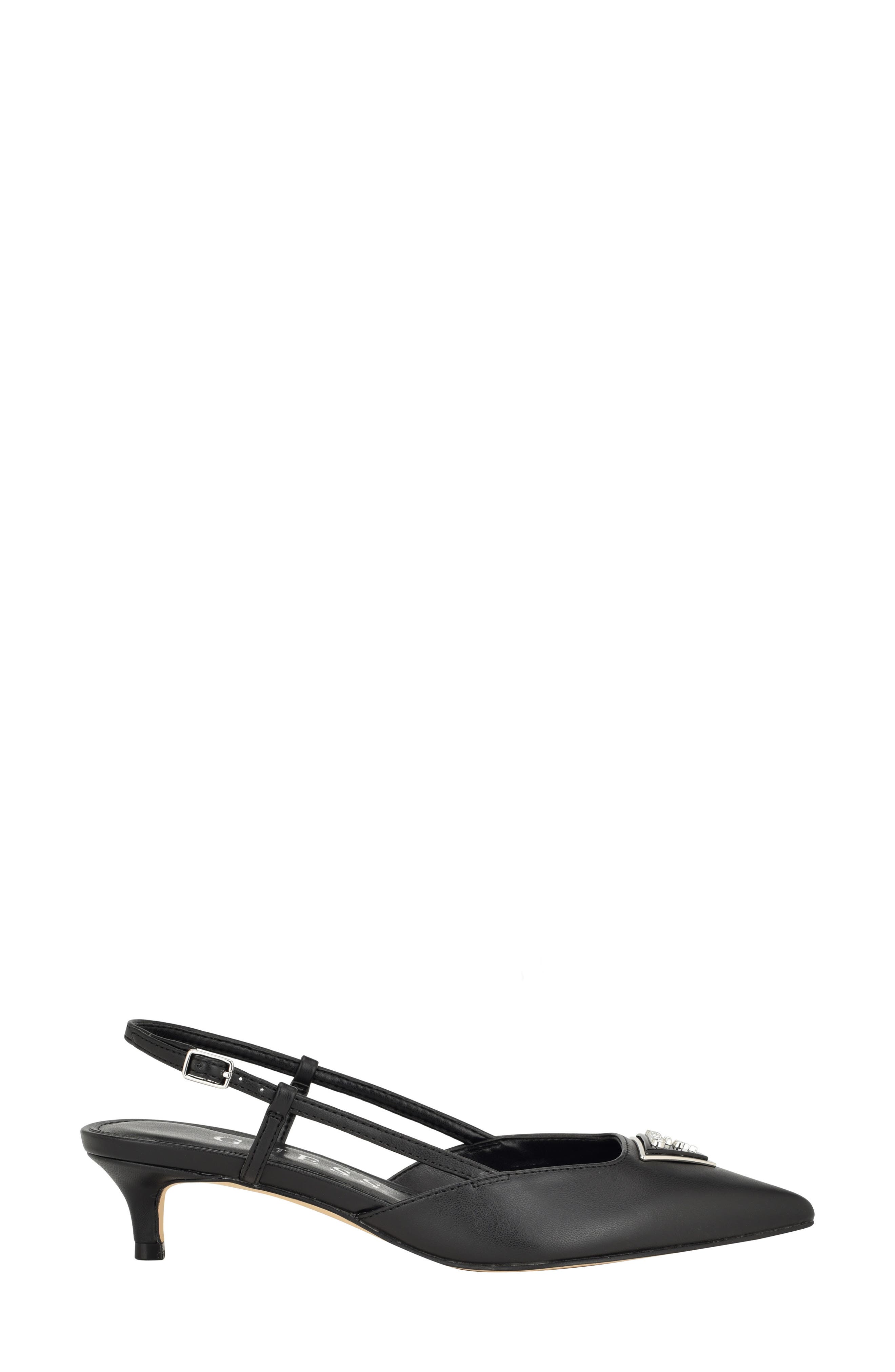 GUESS Jesson Pointed Toe Kitten Heel Pump, Alternate, color, 
