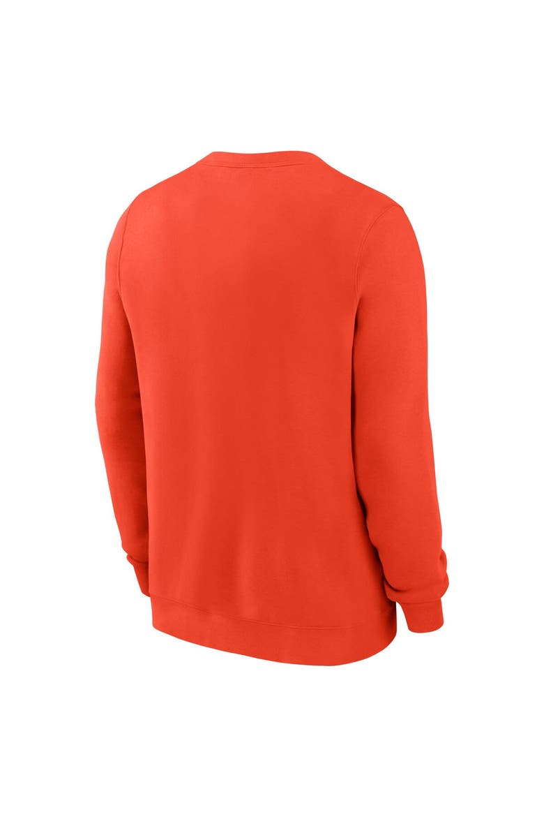 Men's Nike Orange Baltimore Orioles Pullover Sweatshirt, Alternate, color, Orange