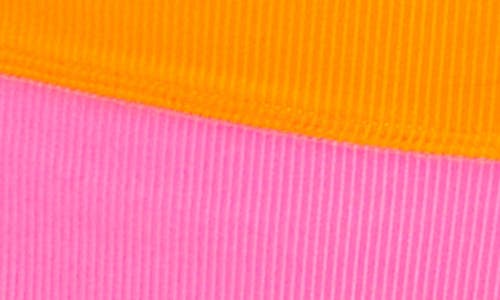 BEACH RIOT BEACH RIOT EMMY COLORBLOCK HIGH WAIST RIB BIKINI BOTTOMS