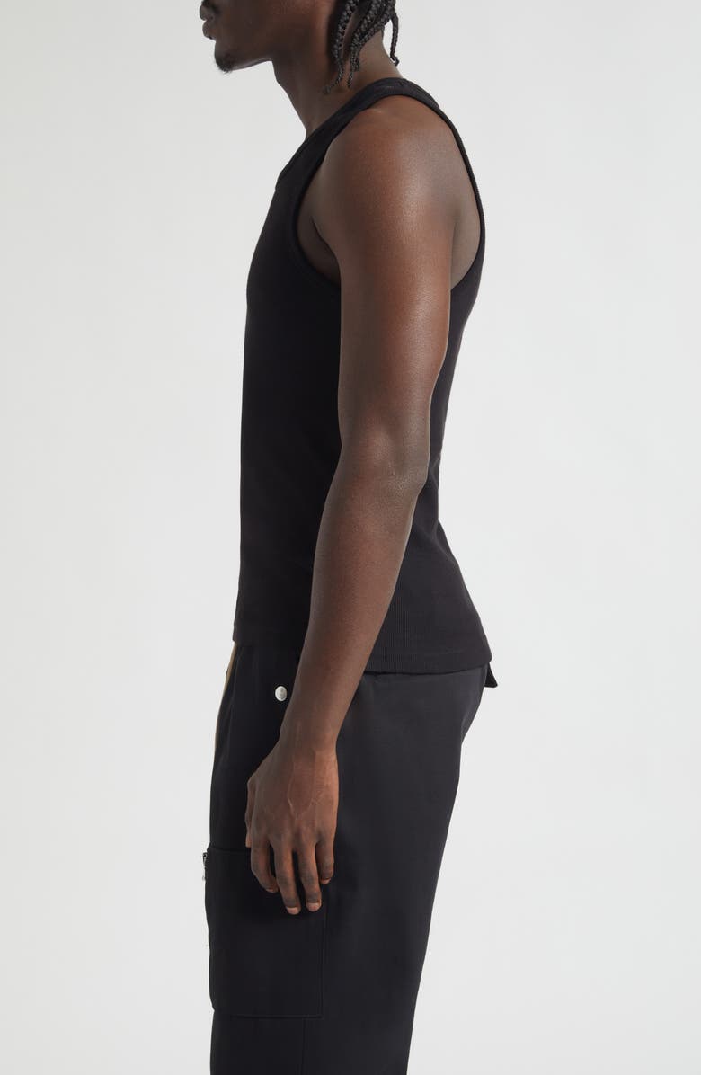 JKEEFER Embroidered Stars Organic Cotton Rib Tank, Alternate, color, Black