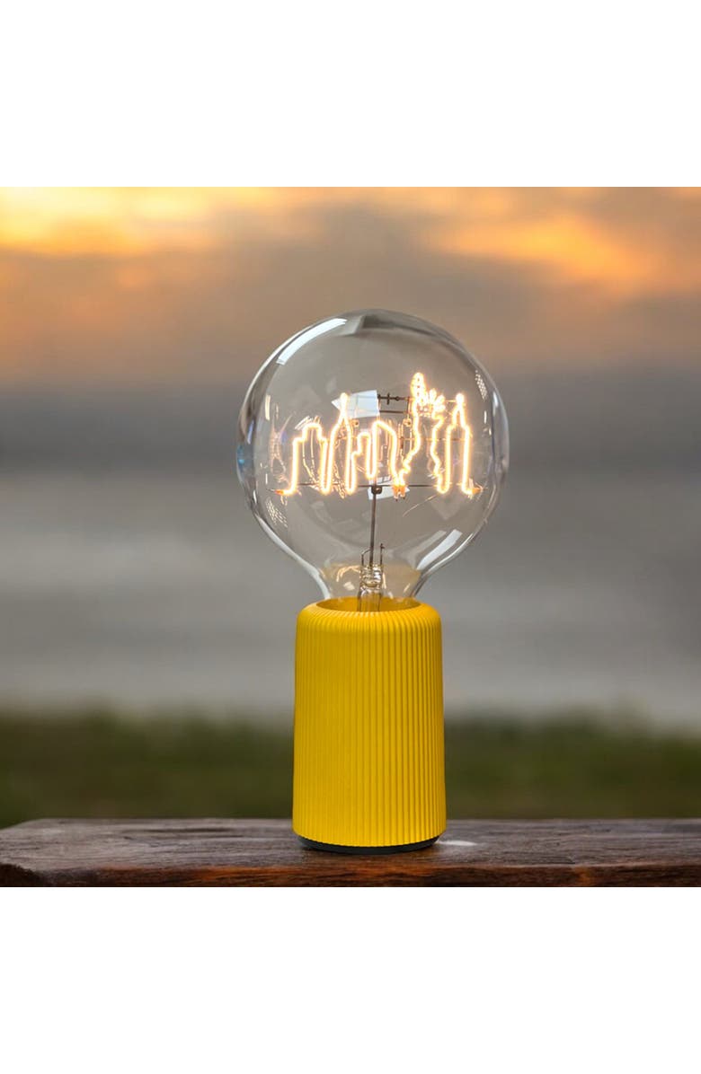 MITB New York Skyline Portable Table Lamp, Alternate, color, Black