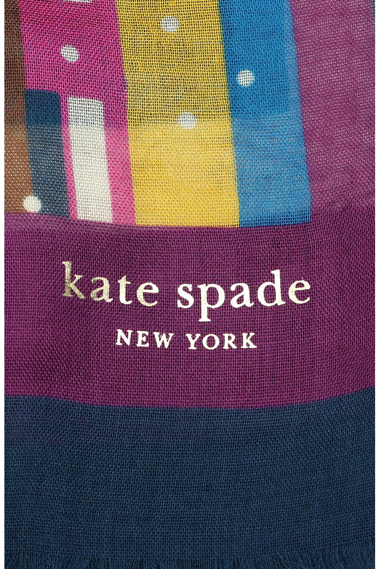 uptown map oblong scarf, Alternate, color, BLUE MULTI
