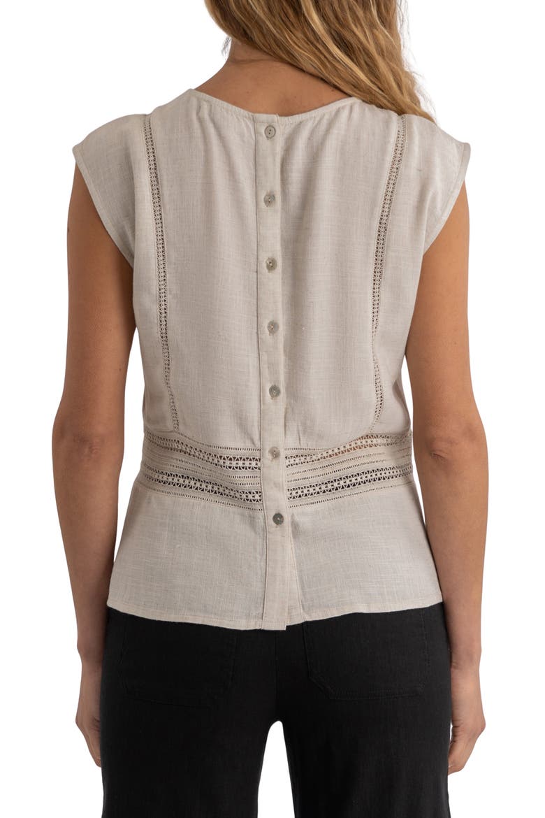 Carly Cap Sleeve Top, Alternate, color, NATURAL