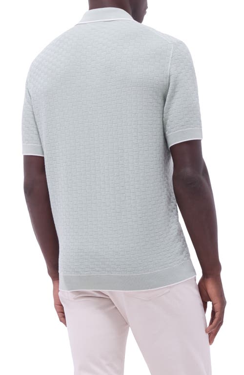Bugatchi Tipped Contrast Collar Polo Sweater