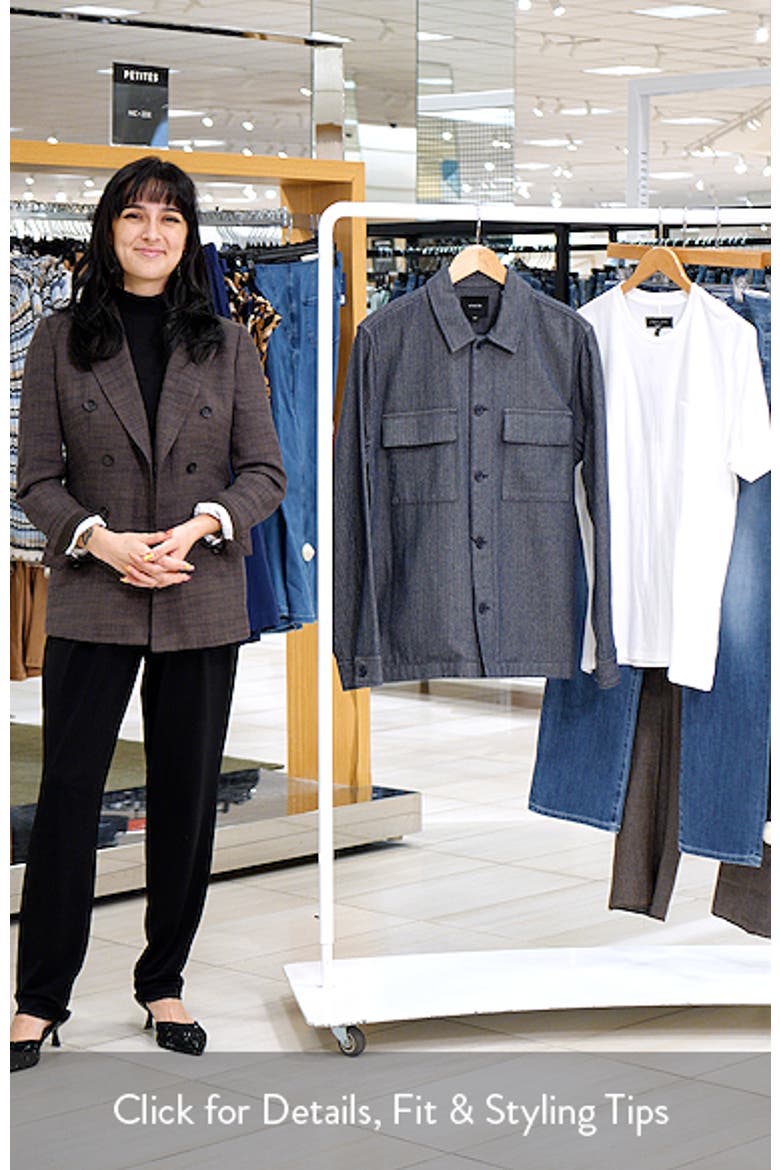 Herringbone Cotton & Linen Overshirt video