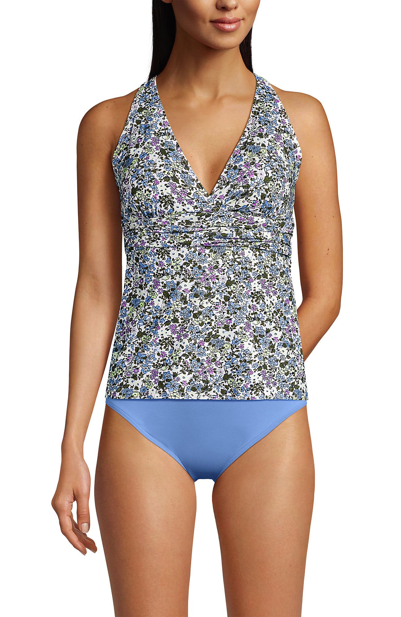 White/Lilac Multi Ditsy Floral