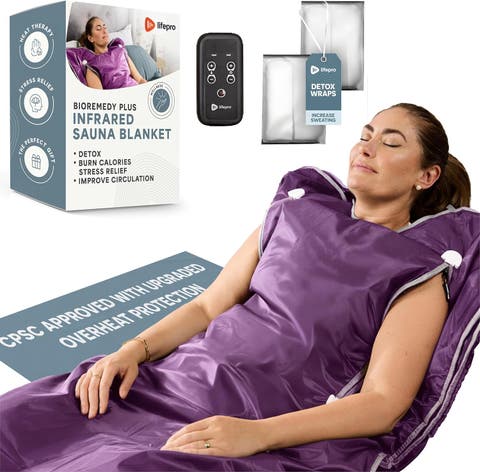 LifePro BioRemedy Infrared Sauna Blanket Portable Full Body Detox & Relaxation