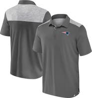 FANATICS Men's Fanatics Heather Gray New England Patriots Long Shot Polo