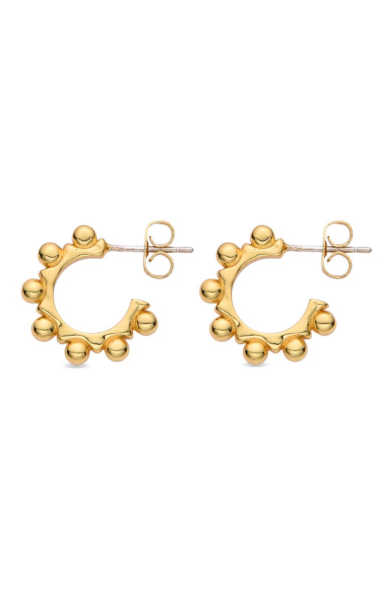 Maryam Beaded Hoop Earrings, Alternate, color, GOLD