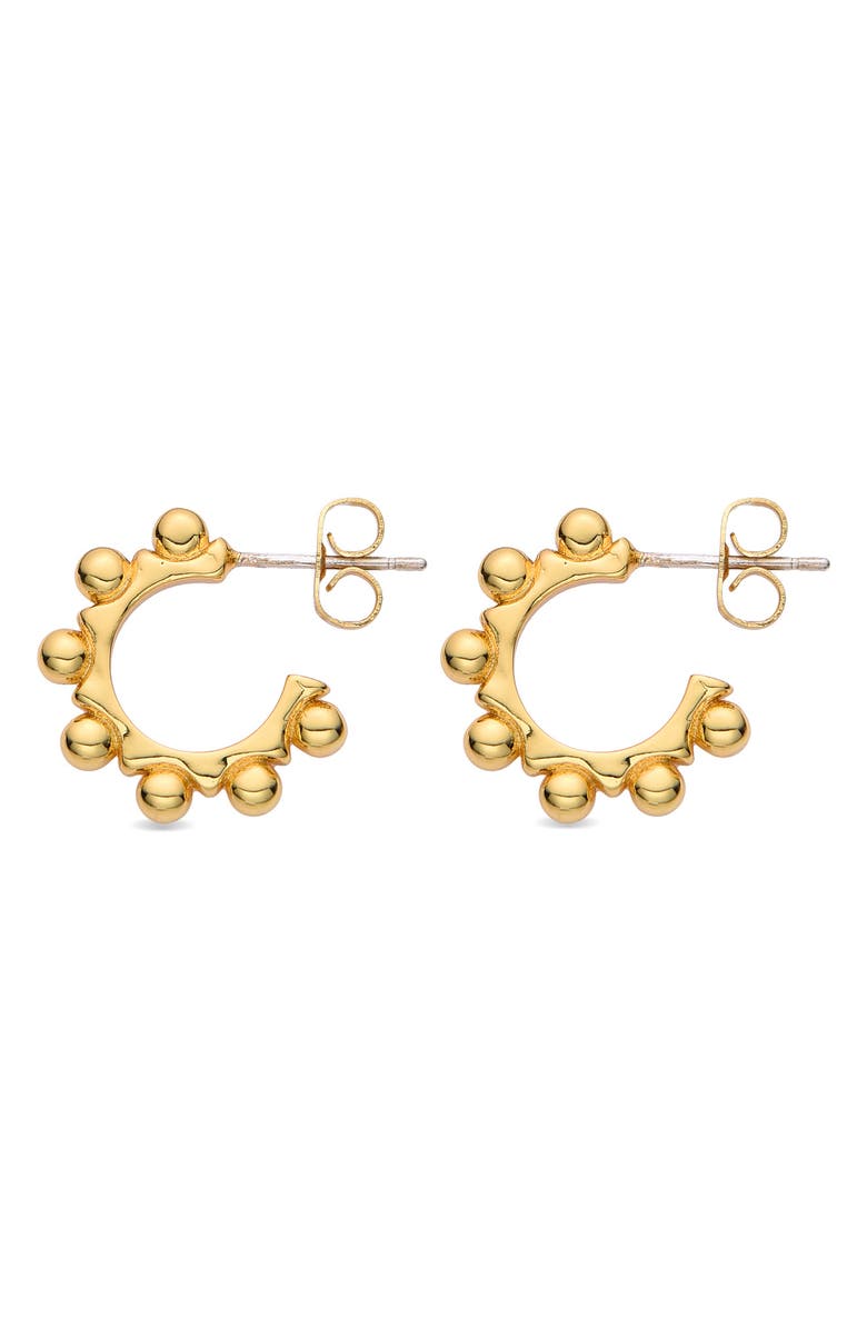 EYE CANDY LOS ANGELES Maryam Beaded Hoop Earrings, Alternate, color, Gold