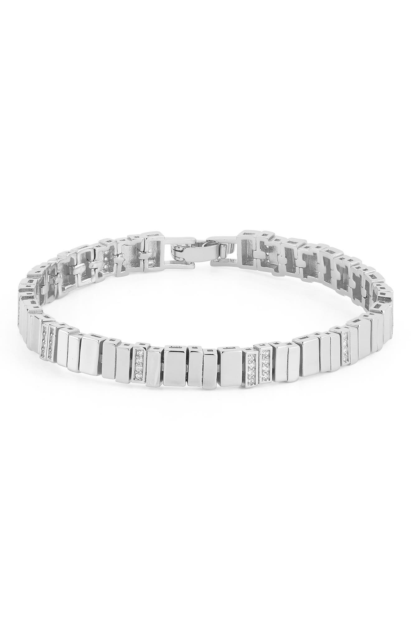 Cubic Zirconia Link Bracelet