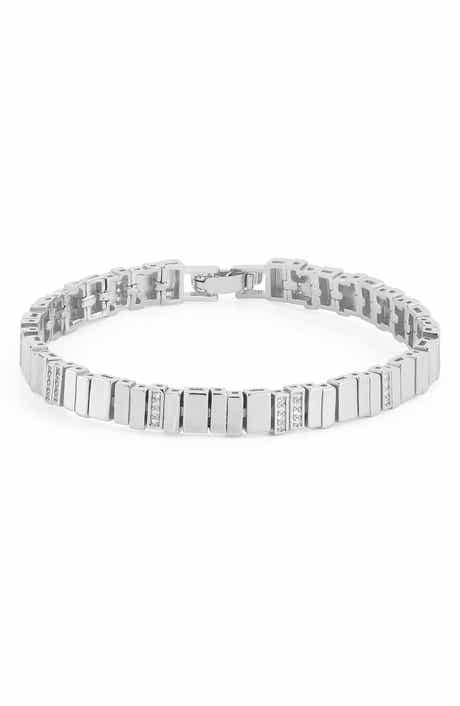 Cubic Zirconia Link Bracelet