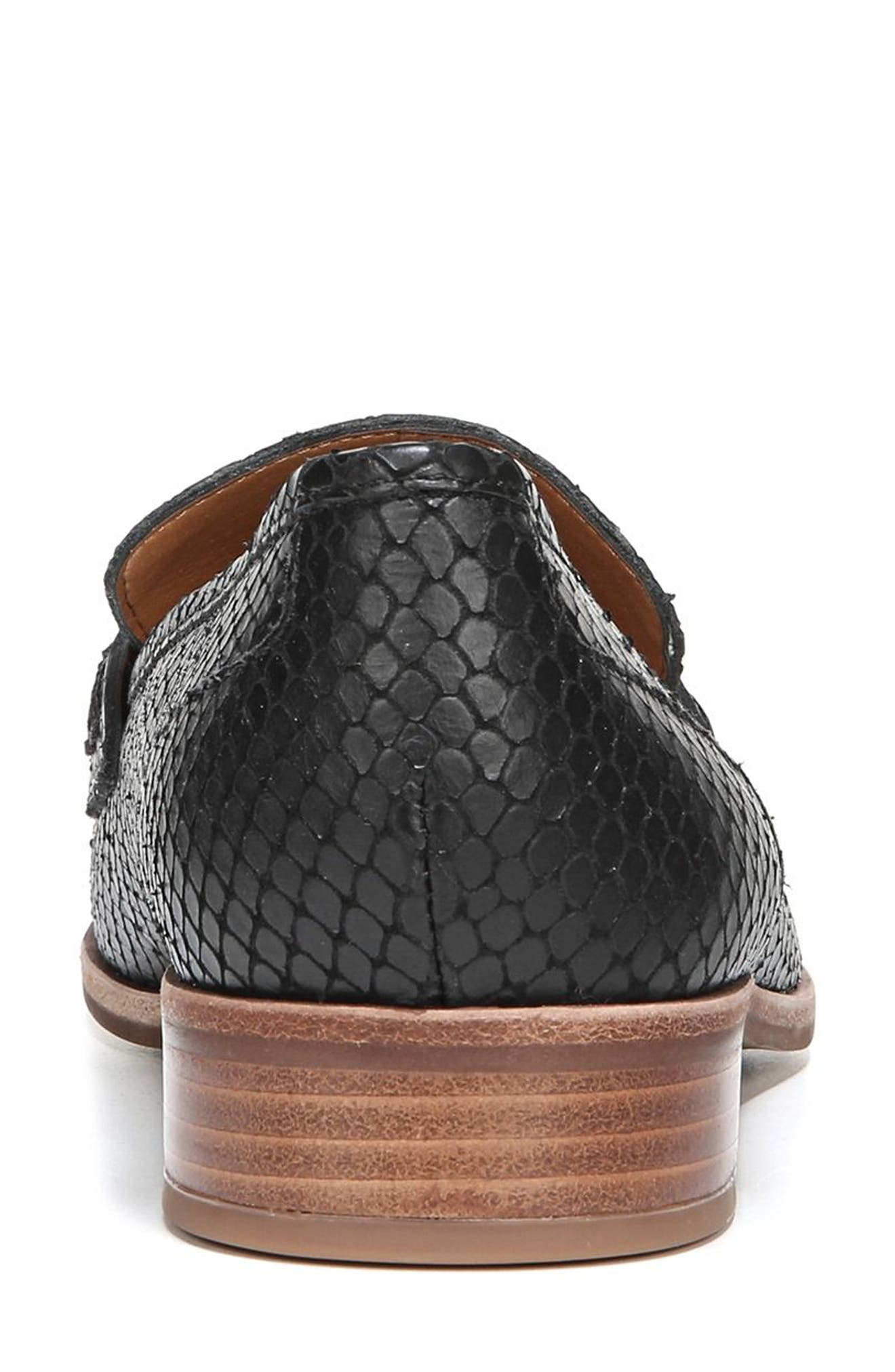 'Jolette' Penny Loafer, Alternate, color, BLACK PRINTED LEATHER