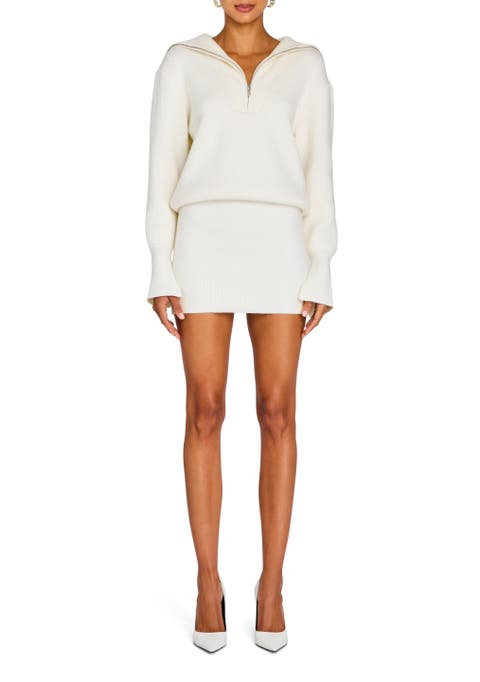 Rose White Dress Tartan Sweater main image 1