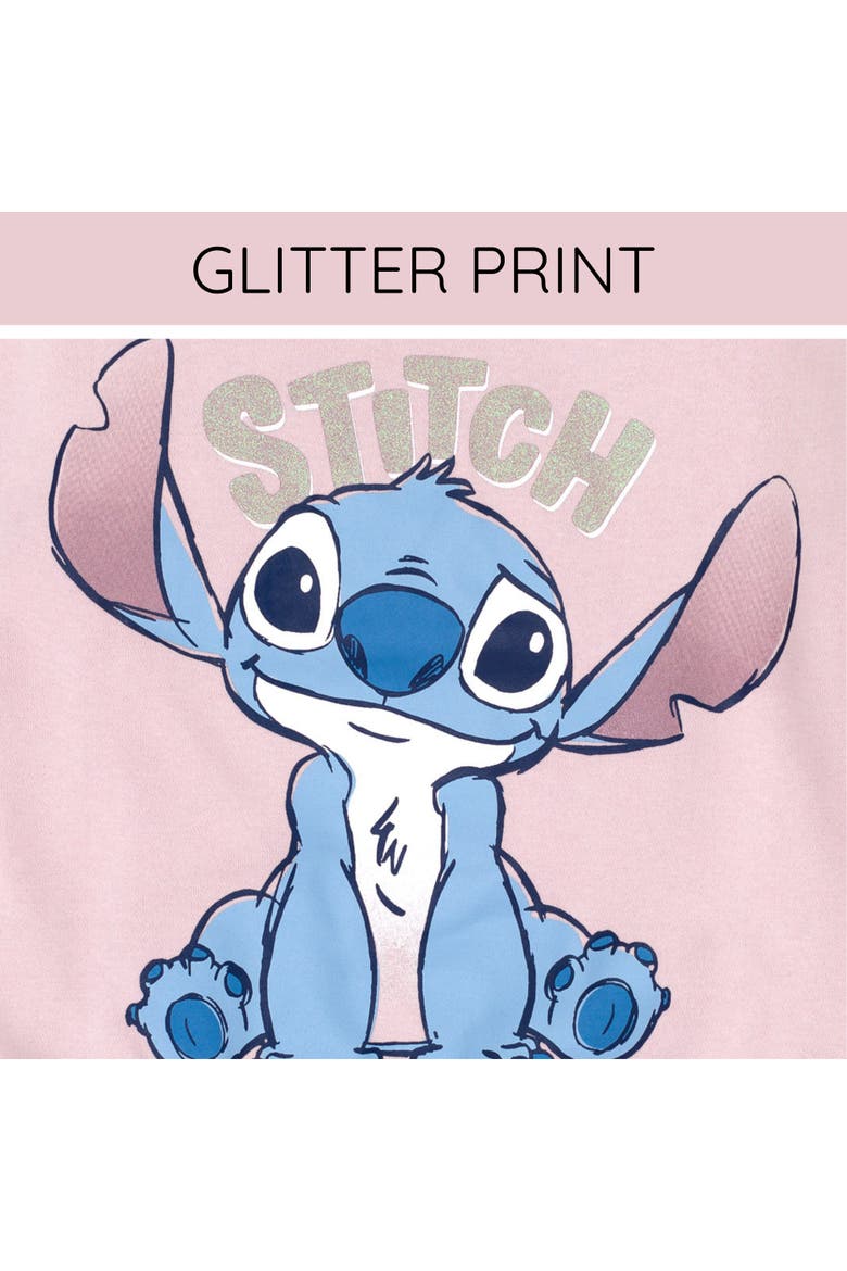 Lilo & Stitch Fleece Sweatshirt and Pants Set, Alternate, color, Stitch Pink Mauve