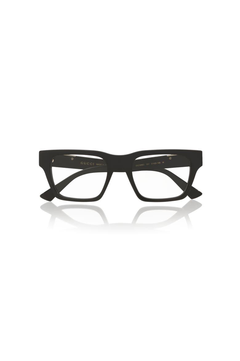 51mm Rectangle optical glasses, Alternate, color, Black