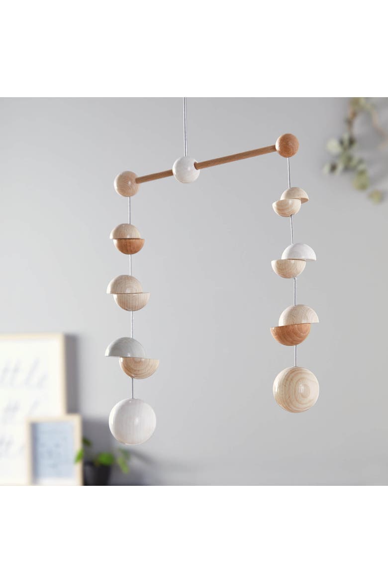 Wooden Mobile Dots, Alternate, color, Multi