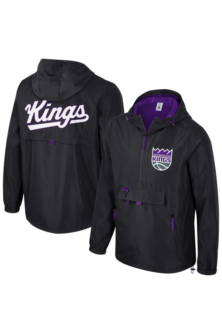 Unisex Stadium Essentials Black Sacramento Kings Compete Quarter-Zip Hoodie Jacket, Main, color, Black
