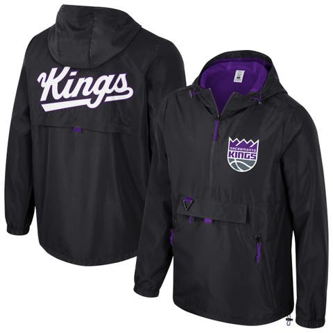 Unisex Stadium Essentials Black Sacramento Kings Compete Quarter-Zip Hoodie Jacket