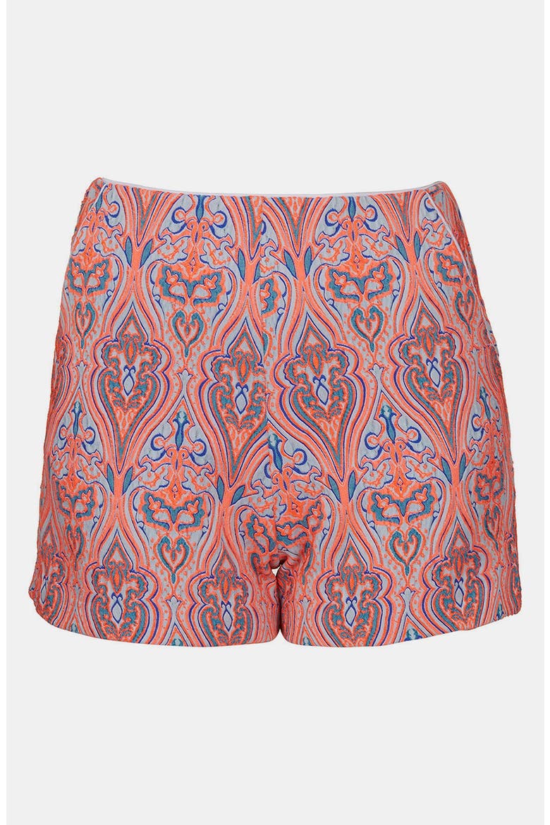 Paisley Shorts, Alternate, color, ORANGE MULTI