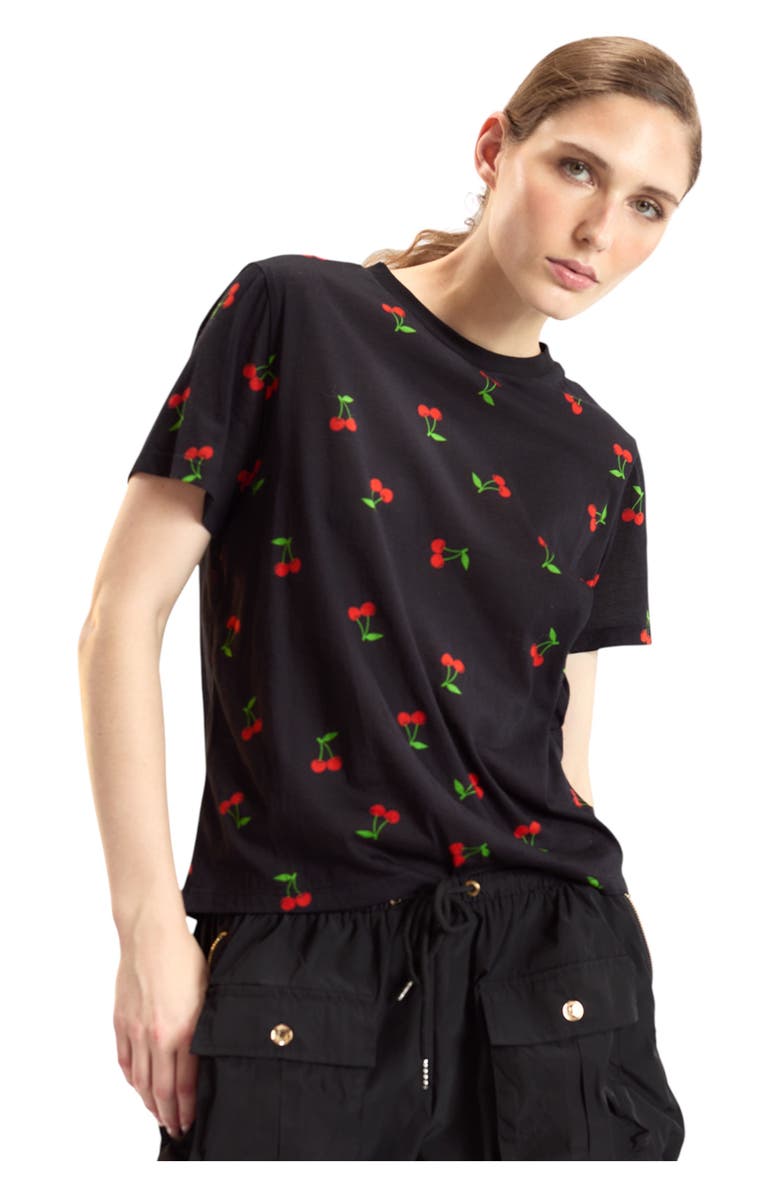 Cynthia Rowley Everyday Tee, Alternate, color, Cherry