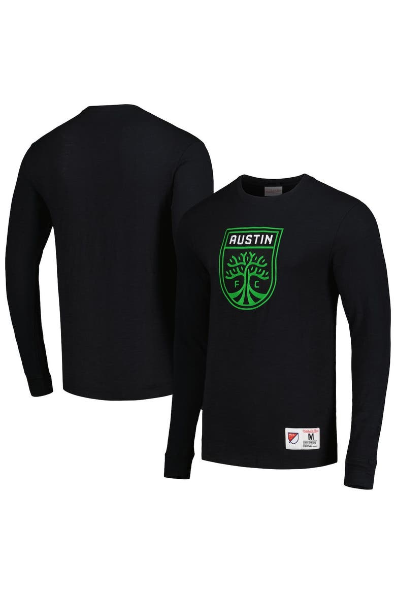 Men's Mitchell & Ness Black Austin FC Legendary Long Sleeve T-Shirt, Main, color, Black