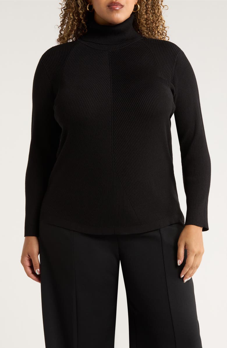 Jones New York Rib Turtleneck Sweater, Main, color, 