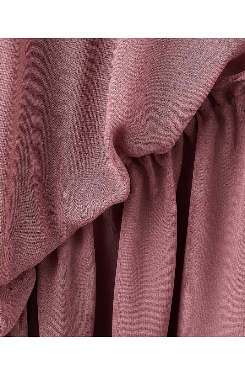 MANGO Grace One-Shoulder Minidress, Alternate, color, Pale Pink