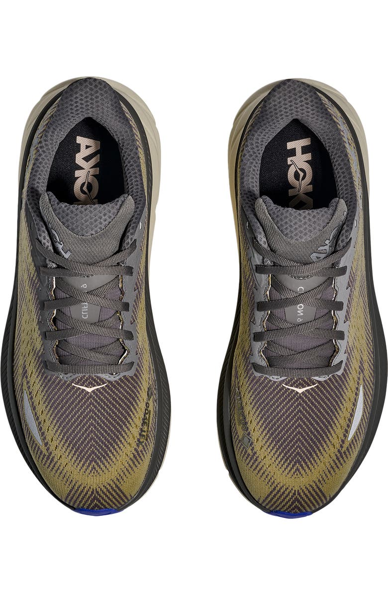 HOKA Clifton 9 Gore-Tex<sup>®</sup> Waterproof Running Shoe, Alternate, color, Gravel / Eggshell