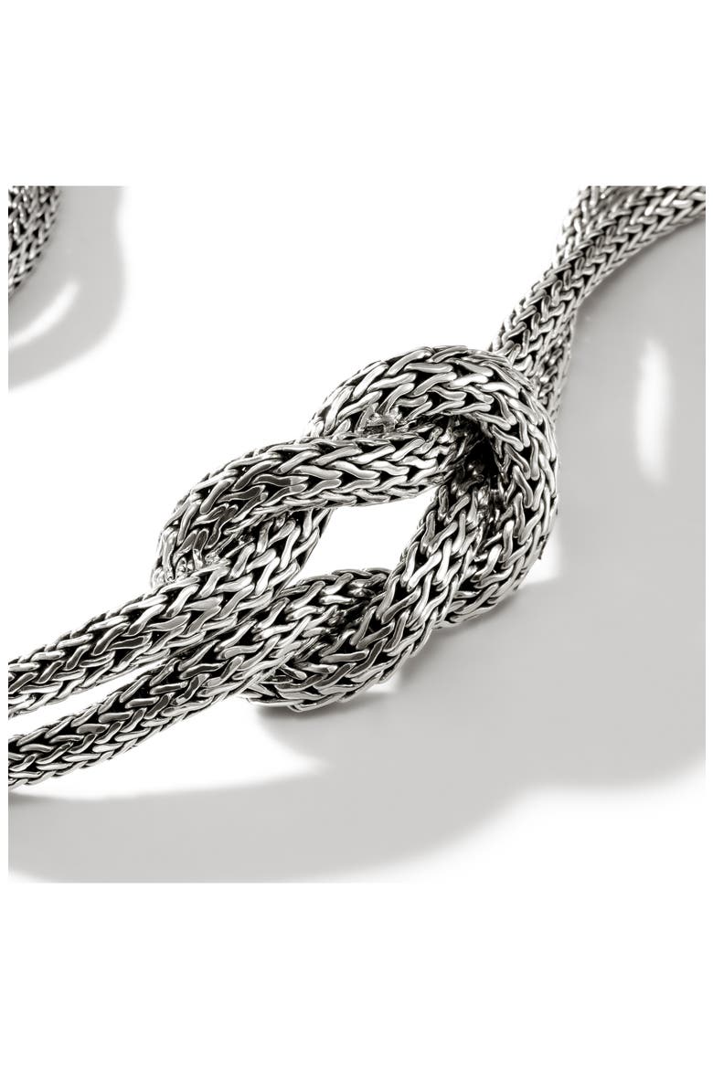 Love Knot Necklace, Alternate, color, SILVER
