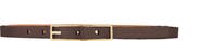 Vaincourt La Ravissante Slim Metallic Leather Belt