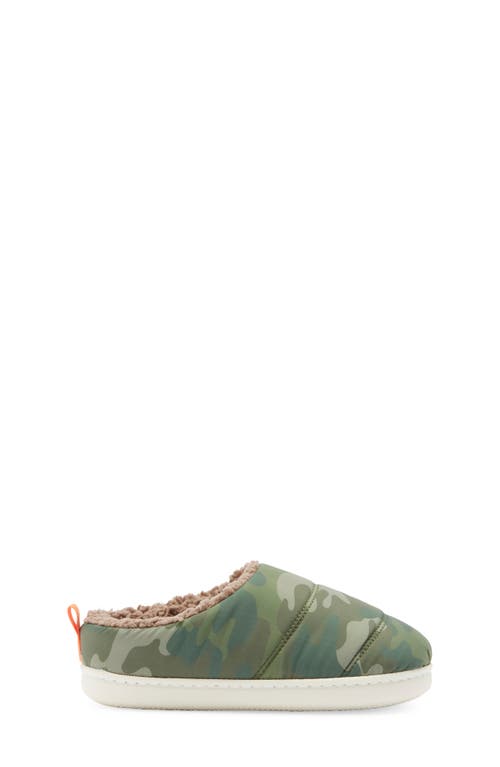 Nordstrom Rack Kids' Fleece Lined Puff Slipper In Green