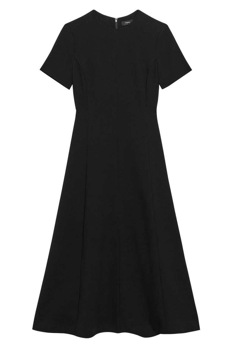 Flare A-Line Dress, Alternate, color, BLK