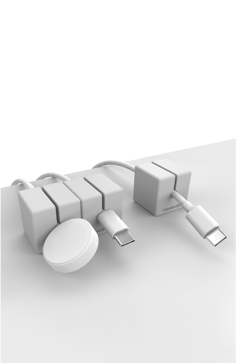 Function101 Cable Blocks - Magnetic Cable Organizers, Alternate, color, Grey
