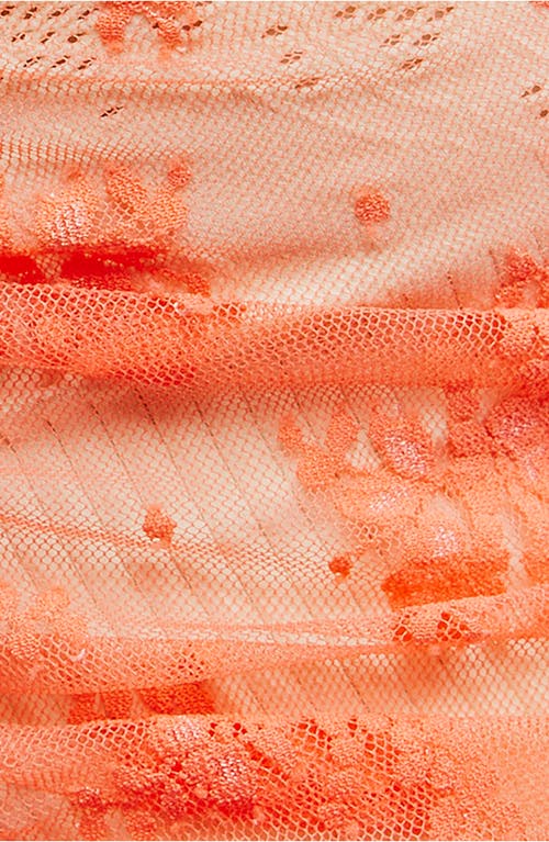 Free People Nice Try Sheer Lace Tank In Orange