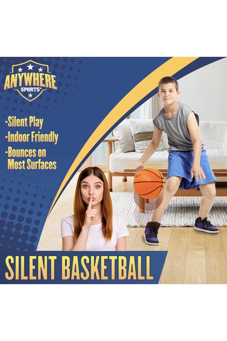 Silent Basketball 9.5 Inch, Alternate, color, Multicolored