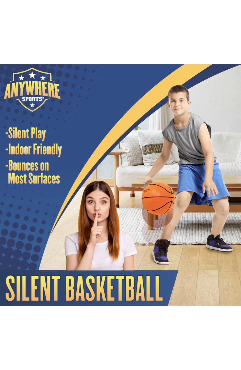 Anywhere Sports Silent Basketball 9.5 Inch, Alternate, color,