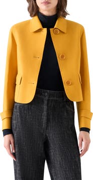 Akris punto Wool Blend Boxy Jacket