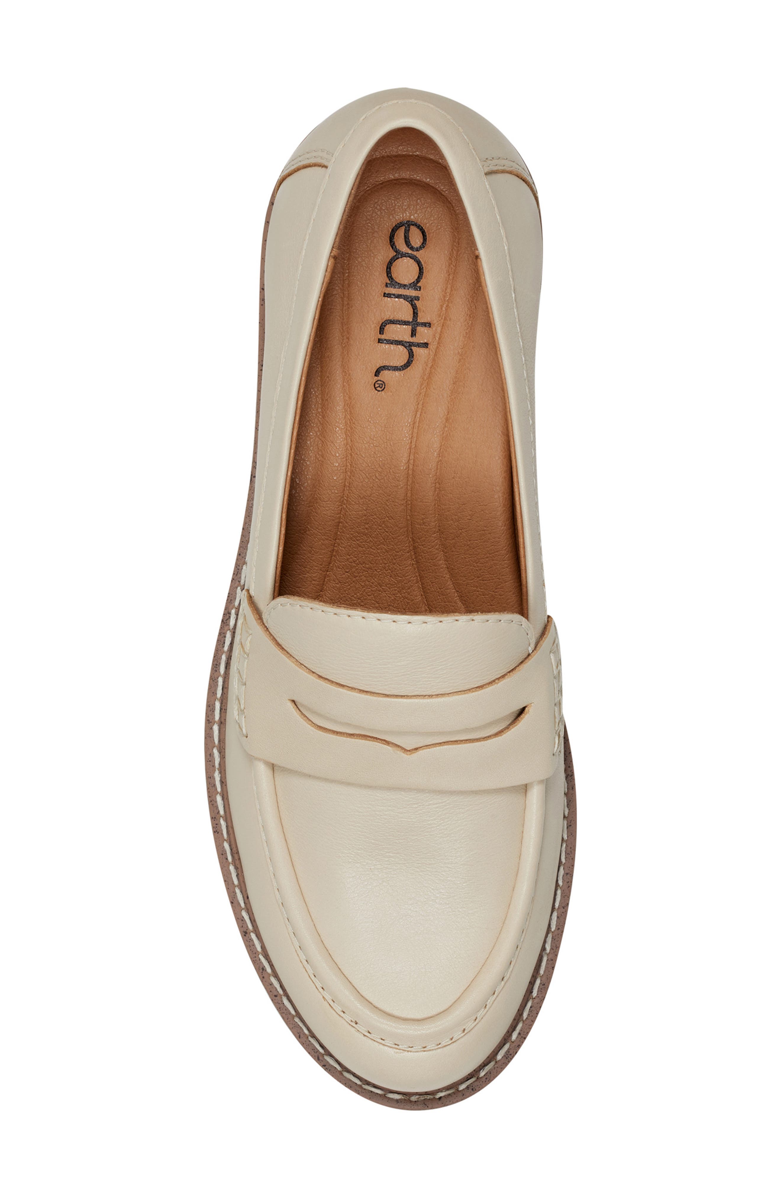 Earth<sup>®</sup> Javas Penny Loafer, Alternate, color, Ivory