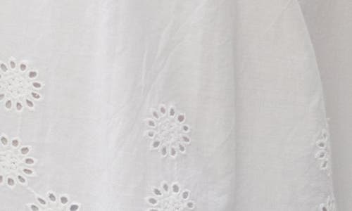 Michael Stars Gloria Eyelet Flutter Top