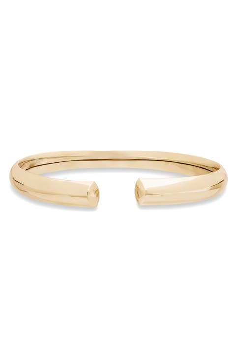 14K Gold Graduating Bubble Echo Bangle Bracelet