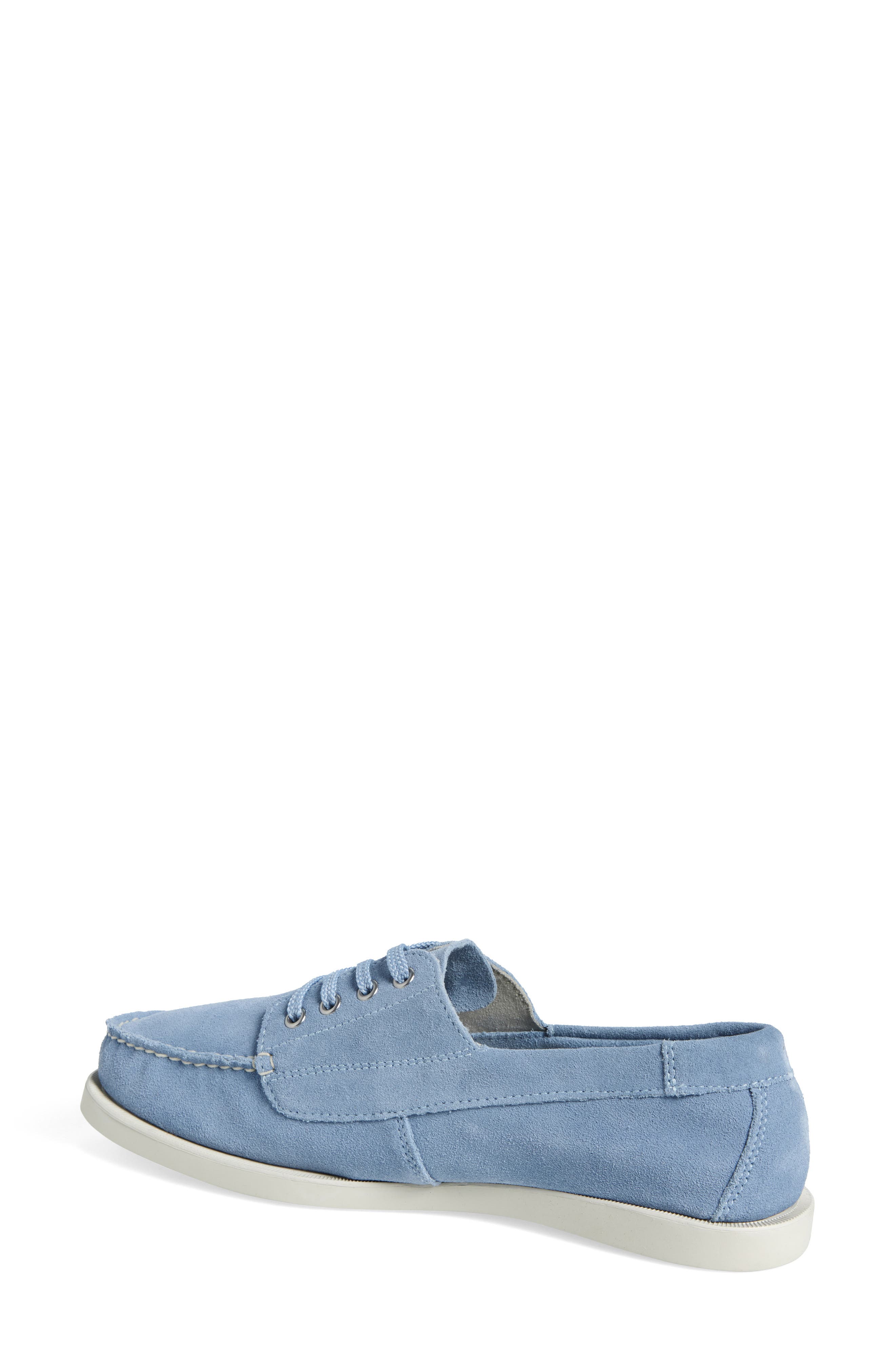 Eastland Flamouth Boat Shoe Loafer, Alternate, color, Sky Blue Suede