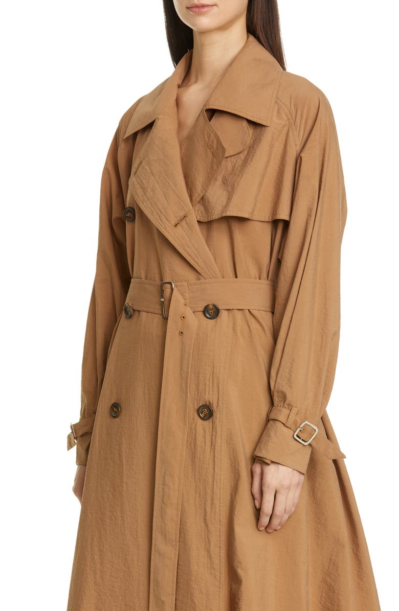 Max Mara Falster Flared Trench Coat, Alternate, color, 